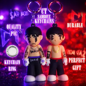 SADBOYZ JUNIOR H / NATA CORRIDOS TUMBADOS Keychain  Limited Drop Llavero 7 CM