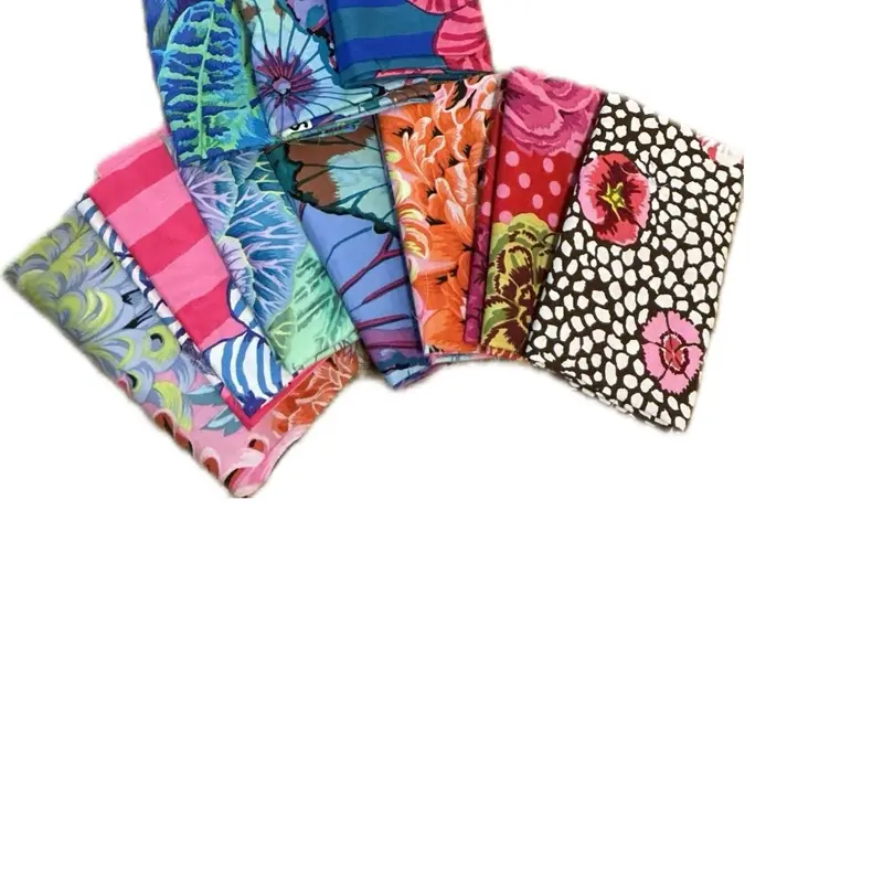Free Spirit 10-Piece Fat Quarters Bundle, Kaffe Fassett Designed Cotton Fabric for Quilting, Sewing Crafts