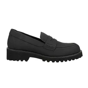 VANELi Womens Zayna Slip On Lug Sole Loafers Casual - Black