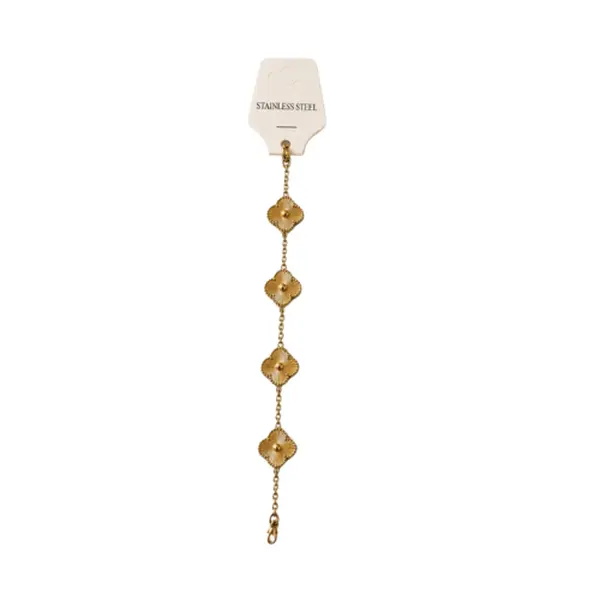 Clover Charm Chain Bracelet