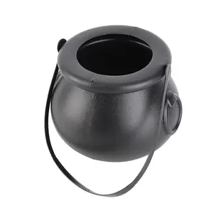 Halloween Witches Pumpkin Cauldron with Color Changing 12 LEDs Lights Halloween Home Outdoor Porch Party Decorations