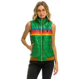 WOMEN'S 5 STRIPE VEST - GLOSSY AMAZON
