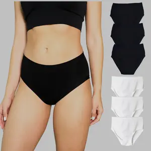 Sihana Women Women's Cotton Underwear for Women Wide Gusset Full Coverage Comfort Soft Seamless Panties Womenswear Tiktok Everyday Clothing Breathable Pregnancy Lingerie Basic Minimalist comfy