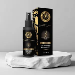 Advanced Formula Growth Serum - 5% Minoxidil with Biotin, Collagen & Burdock Root for Enhanced Hair Growth and Density