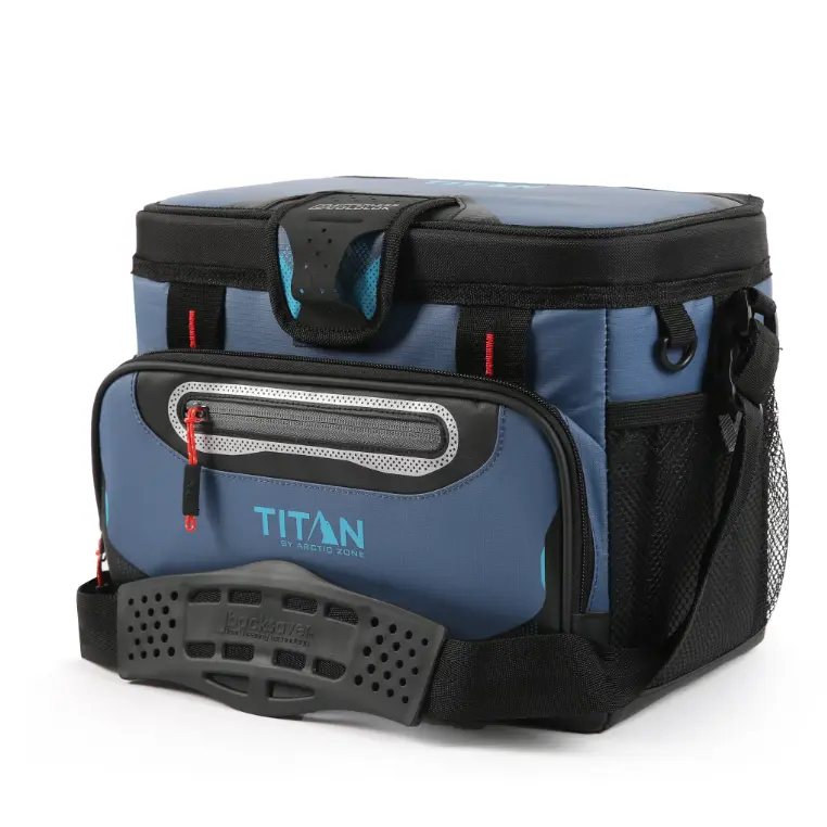 Titan by Arctic Zone Zipperless 12- 24-30 Can Soft Cooler, 8-Quart, Bali Green
