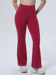 Women's High Waist Flare Leg Sports Leggings, Athleisure Fitness Leggings, Yoga Bottoms, Casual Comfy Breathable Pants for Yoga Gym Workout Running, Ladies Sportswear for All Seasons