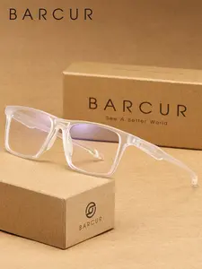 BARCUR TR90 Blue Light Glasses Ultra Light, Comfortable And Eye Protection for Screen Time, FDA Registered, Casual Glasses