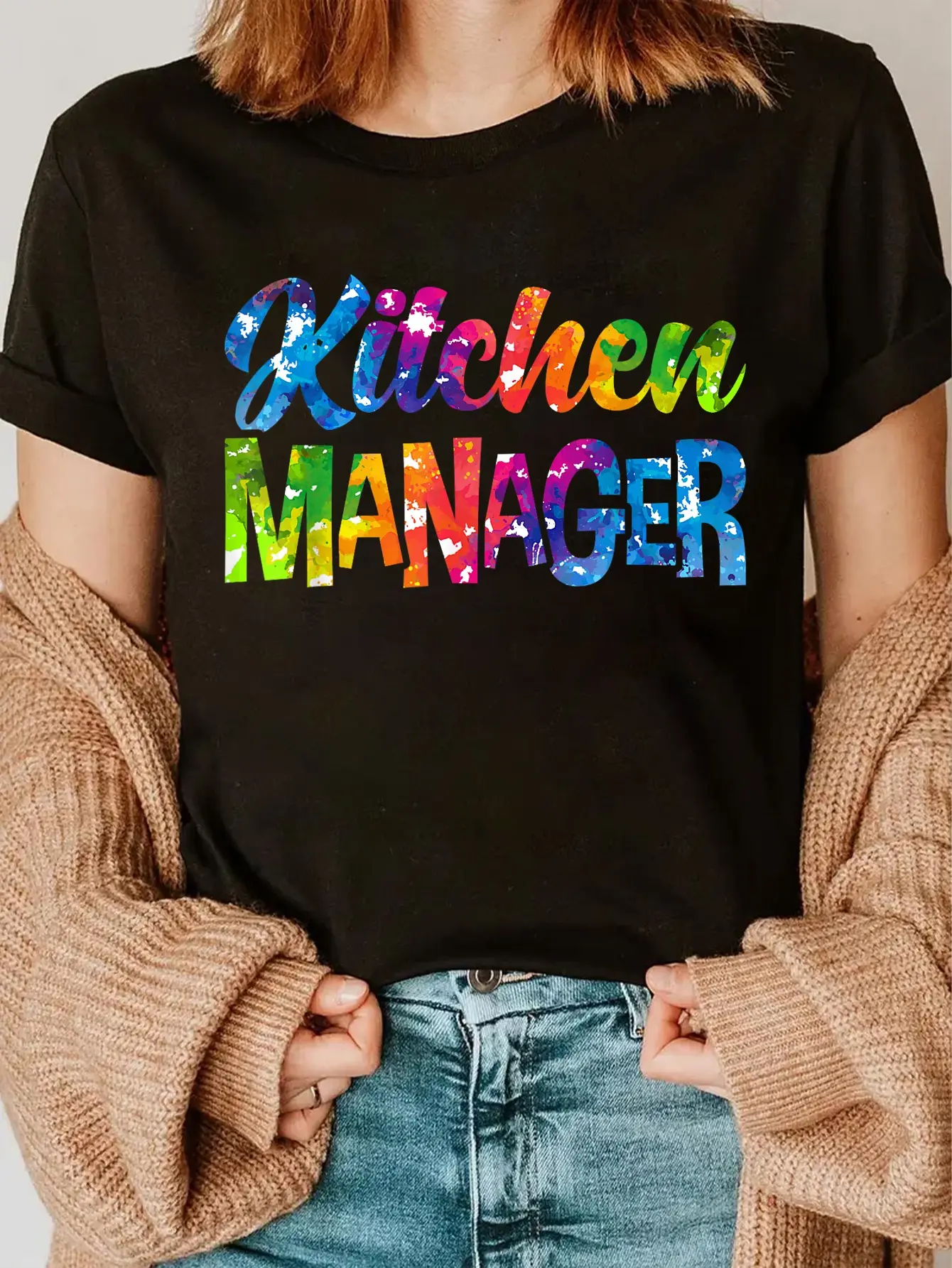 100% Cotton School Cafeteria Lunch Lady Kitchen Manager T-Shirt Kitchen Manager Gift