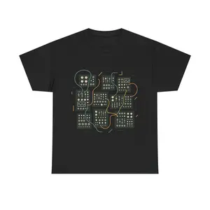 Modular Synth Patchbay Tee | Vintage Eurorack Synthesizer Circuit Art