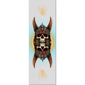 Powell Peralta Skateboard Griptape Andy Anderson Skull Egg Clear 10.5" x 33"