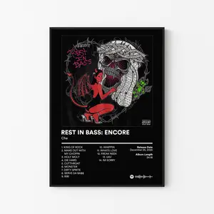 [ MUSIC POSTER – UNFRAMED ] Che Album Poster, Sayso Crises Tracklist Art, Underground Rap Wall Decor, Pluggnb Aesthetic Room
