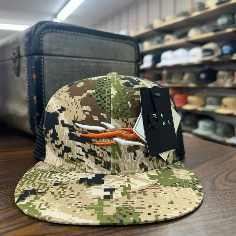 Sitka Logo Trucker Hat - Optifade Subalpine / Black Mesh