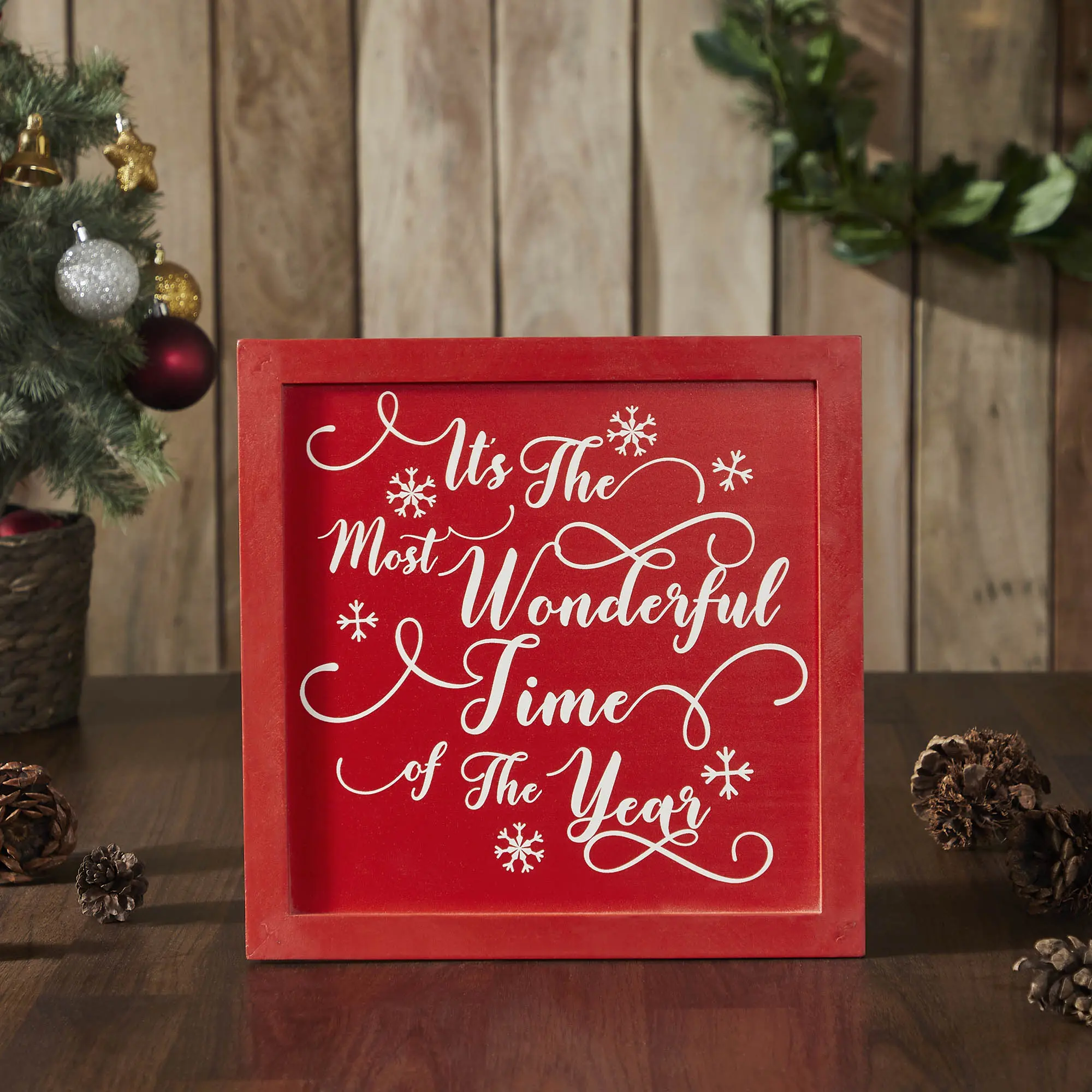 It's The Most Wonderful Time Red Sign