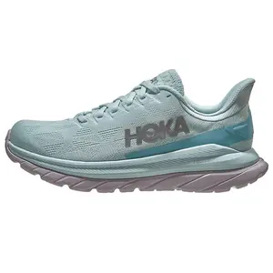 HOKA ONE ONE Mach 4 Women's Lightweight Low-Top Running Shoes with Cushioning, Breathable Fabric, and Slip-Resistant Design in Light Blue Trending Shoes, House White Official Shoes to Get / Maison Mihara
