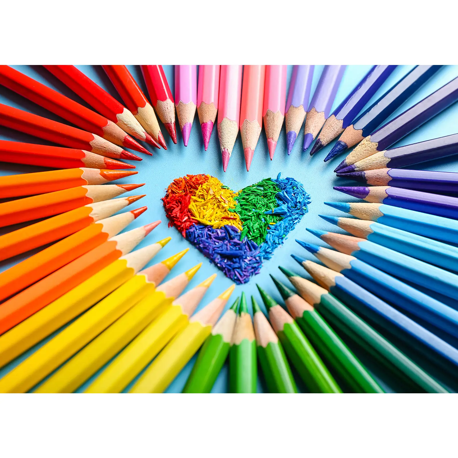 HUADADA 1000 Pieces Jigsaw Puzzles for Adult,Colorful Pencils, Perfect Home Decorations for Holiday Vacations, Family Games, Creative Gift