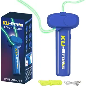 Electric Rope Launcher Toy Glow in The Dark Rope Launcher Toys with Rope for Kids and Adults Creative Gifts, Fun Interactive Play Toy Gift Glow in the Dark String Toy Launcher loop fidget toy ideal choice