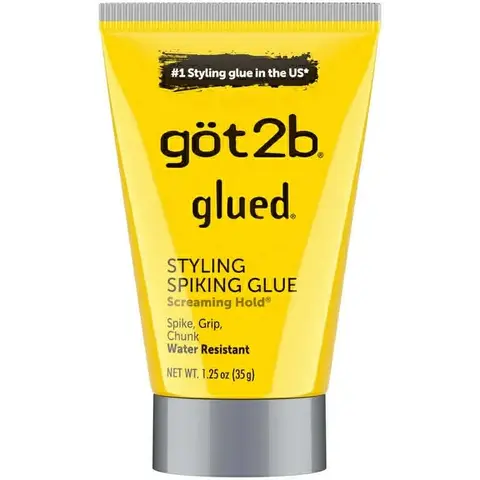 got2b Glued Cosmetic Eyebrow Gel - 35g (1.25 oz) Single Item, Durable Long-Lasting Hold, Spiking Edge Control, Brow Picking Fixer for Movement-Resistant Hair, Adult Beauty Product for Adults with Key Formulations (Apply via Hands)