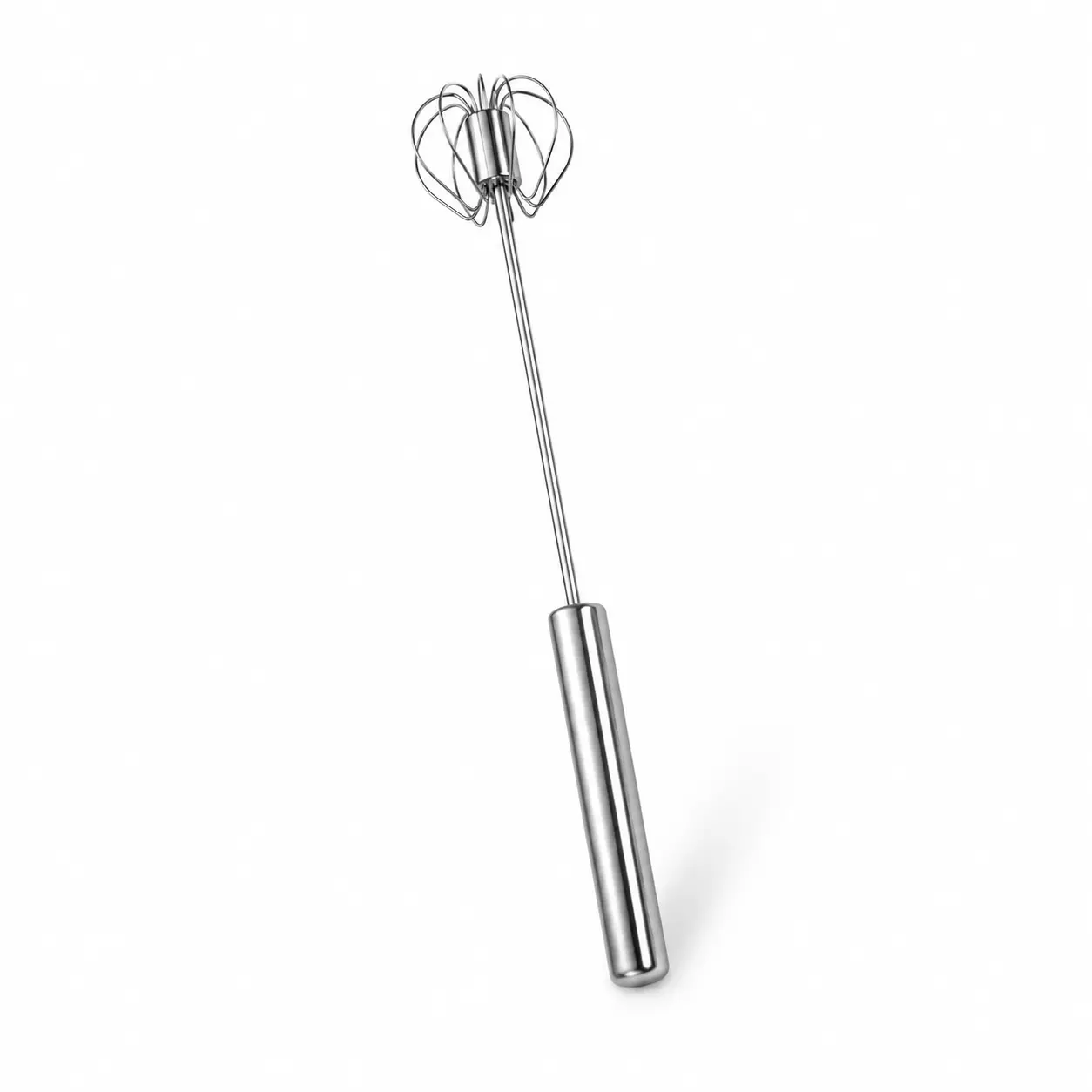 Manual Push Whisk, Stainless Steel Hand Egg Beater for Cooking and Baking