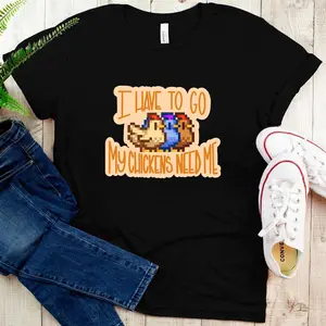 Music Vintage Retro Stardew Valley Chickens Vintage Photograp   T-Shirt