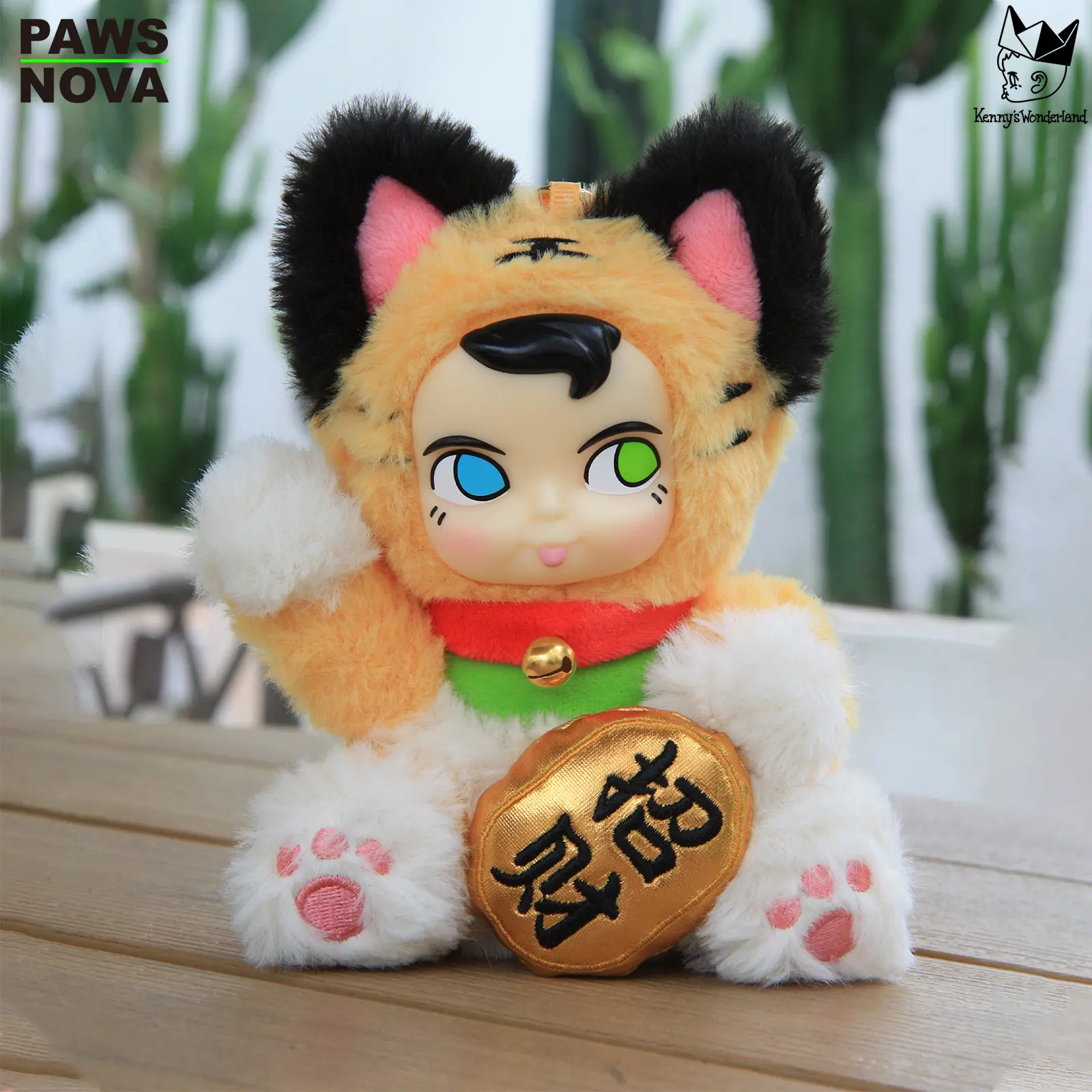 PAWSNOVA SAMSAM Blind Box Plush Keychain – Fortune Cat Mini