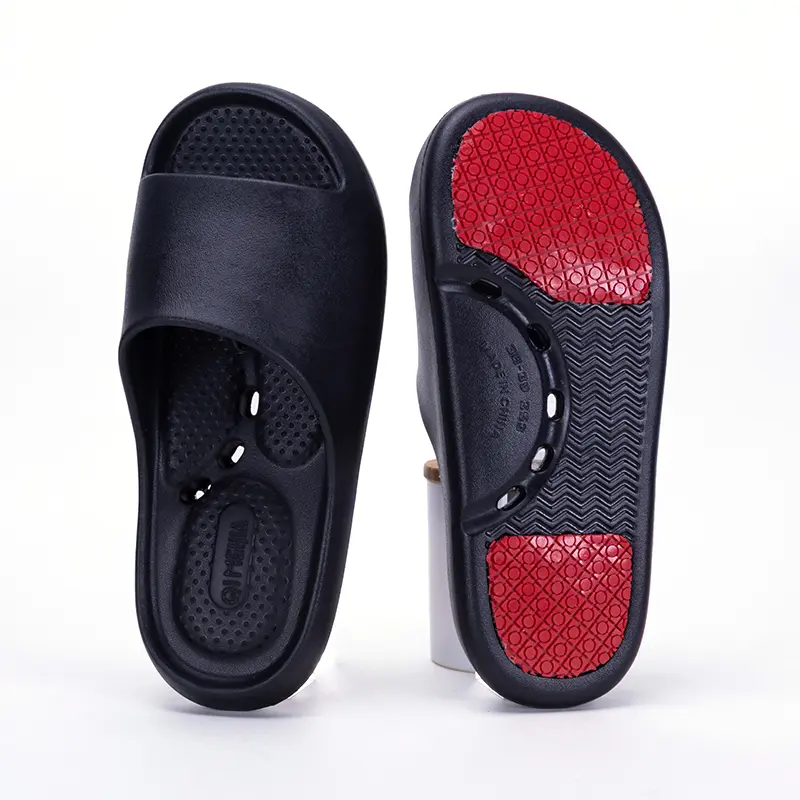 QIMEIJIA  Foot Massage Slippers Women Men  Acupressure Reflexology Sandals with Massage Beads  Anti-Slip Two-Tone Outsole  Bathroom & Spa  Cushioned Comfort for Tired Feet Shoe