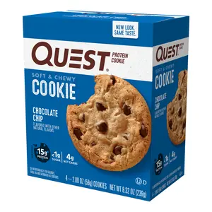 Quest Protein Cookie, High Protein, Chocolate Chip, 4 Count