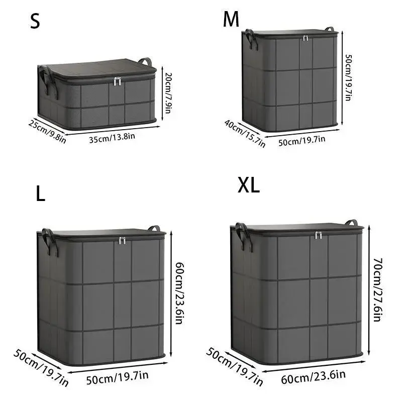 Large Capacity Clothes Storage Box, 1 Count Foldable Clothes Storage Organizer, Multipurpose Storage Bag for Home Bedroom Dormitory