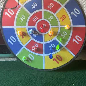 29 Inch Dart Board Game, Sticky Ball Darts Board with 12pcs Balls & 4 Count Dart, Parent-child Interactive Toy Sports Game, Indoor & outdoor children's gifts, Creative Birthday and Holiday Gift Options, Toys for Boys, Fidget Toys,Valentine Christmas gifts