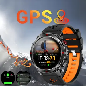 Outdoor Smart Watch with GPS, Compass & Barometer, 3atm Waterproof Fitness Tracker for Hiking, Running, Sports, Rugged Men’s Watches