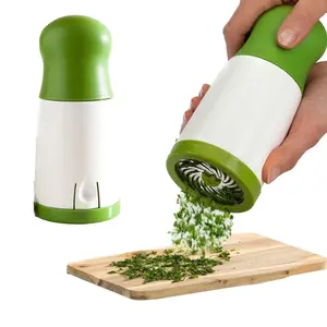 Herb Grinder and Vegetable Chopper - Ideal for Grinding Veggies and Herbs (Green)