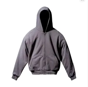 Cotton Fleece Zip Up Hoodie - Yeezy Gap