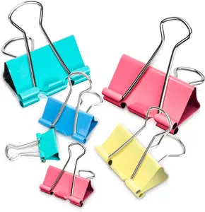 Binder Clips - Assorted Sizes 100 Count, X Large, Large, Medium, Small, Mini Paper Clamps Combination, Suitable for Office Supplies, Home, and School Use Mearun Solar
