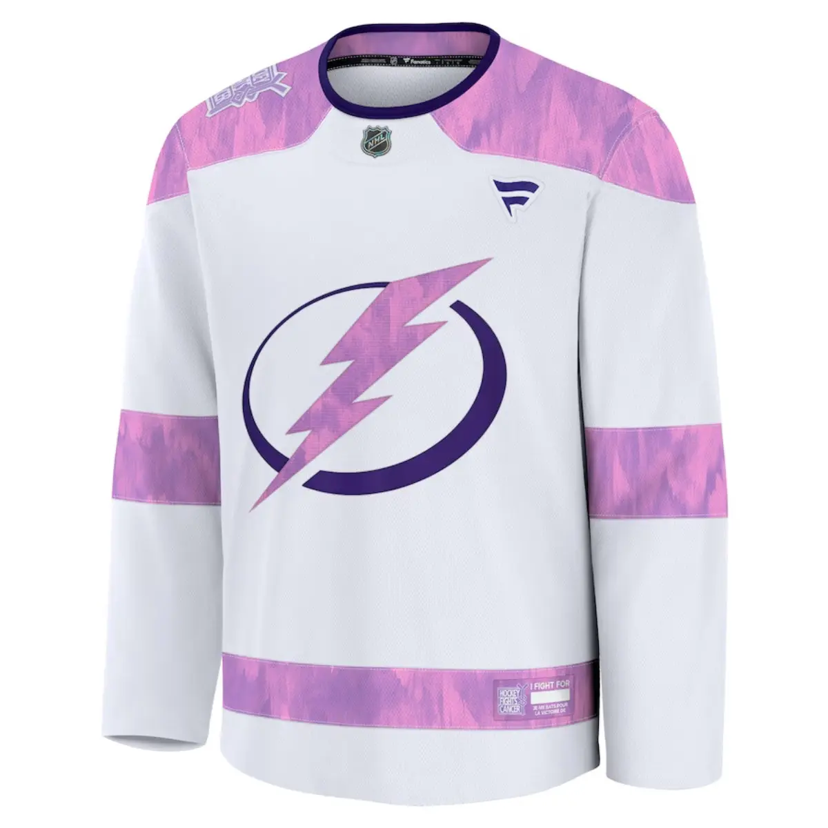 Tampa Bay Lightning Fanatics Hockey Fights Cancer Jersey (2XL & 3XL ONLY)