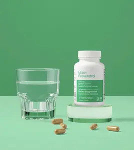 Multi+Resveratrol Ultimate Multivitamin Blend with 21 Vitamins Minerals & Nutrients Including Chlorella Algae & Resveratrol for Immune Support