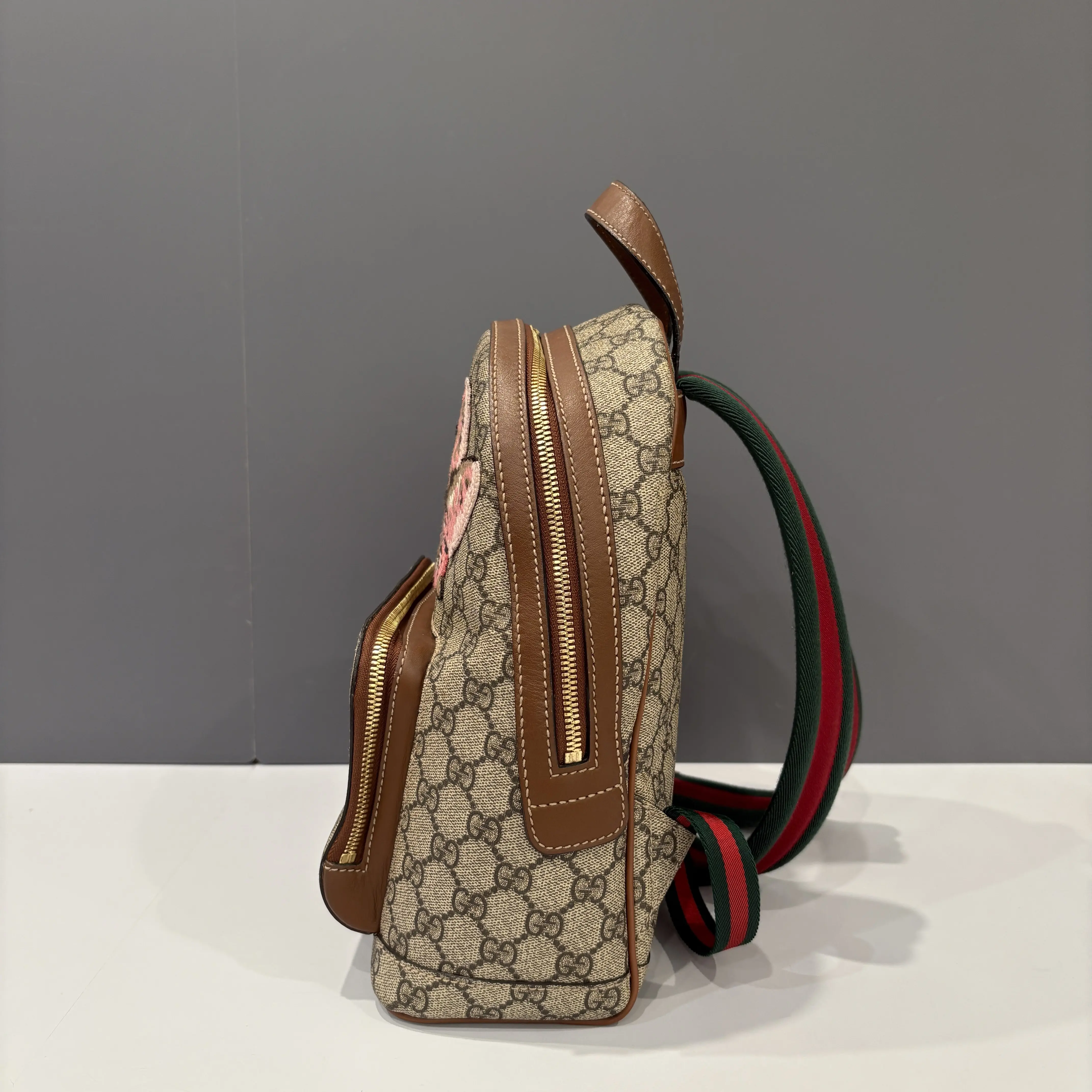 Pre-owned GUCCI Leather Backpacks Backpack GG Monogram Brown 