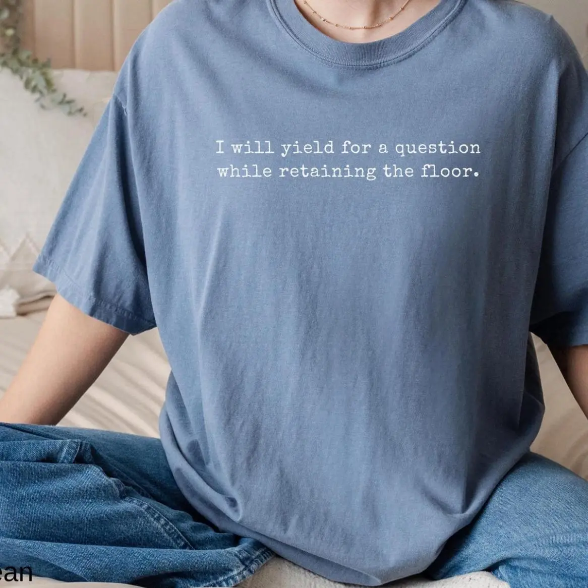 Senator Cory Booker T-Shirt Senate Speech I Will Yield For A Question While Retaining The Floor Cory Booker Filibuster Shirt