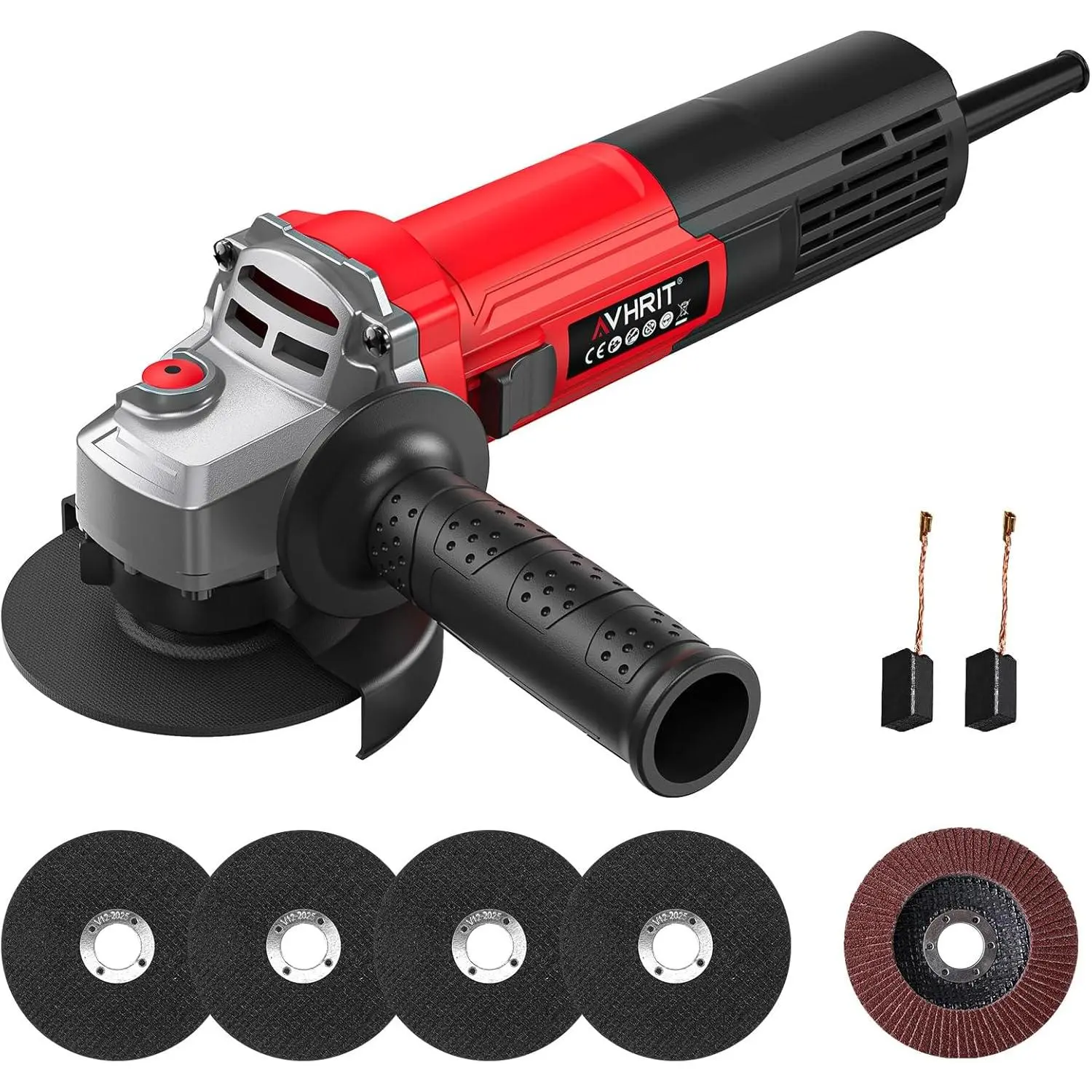 10 Amp 4-1/2 inch 1200W Power Angle Grinder with 13000 RPM for Cutting Grinding Polishing