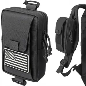 Tactical Backpack Accessories Pouch, Molle Accessories Shoulder Strap Attachment Pouches Utility EDC Phone Pouch Sport