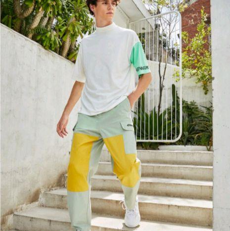 Colorblock Cargo Pants