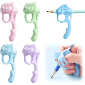 4PCS Pencil Grips for Kids Handwriting, 2025 New Toddler Pencil Grip Pencil Holder for Kids, Ergonomic Pencil Grippers Holder for Kids, Writing Posture Correction with Cushion for Toddlers, Writing Aids, Writing Stationery