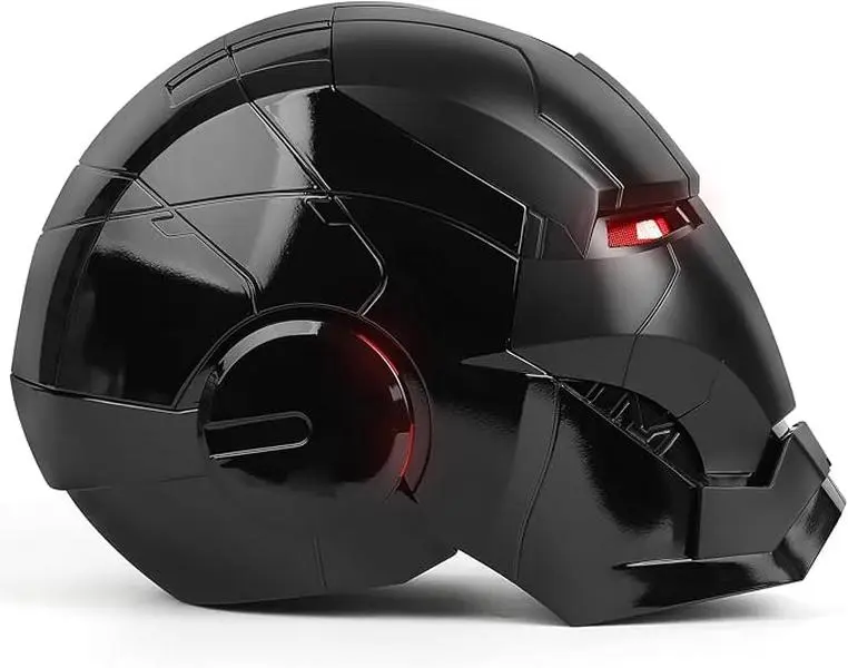 Black Edition Helmet – 1:1 Wearable Collectible with Voice, Touch & Remote Control, LED Eyes & Realistic Sound Effects – Cosplay & Display Prop Gift for Adults and Teens