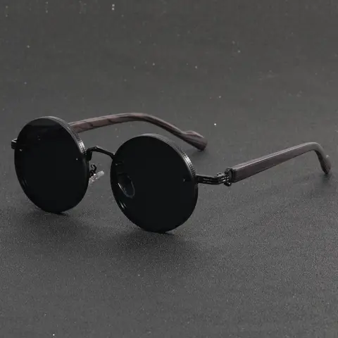 Unisex Vintage Round Frame Sunglasses, Casual Stylish Glasses Trends 2024 for Women for Everyday Use, Fashion Accessories for Outdoor Summer Vacation Beach Activities, Trendy Beach Eyewear