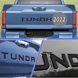 Applicable For Toyota Tundra Car Logo 3d Tailgate Letters Tundra 2022-2024 Tail Box Large Label Abs Pickup Tail Box Sticker
