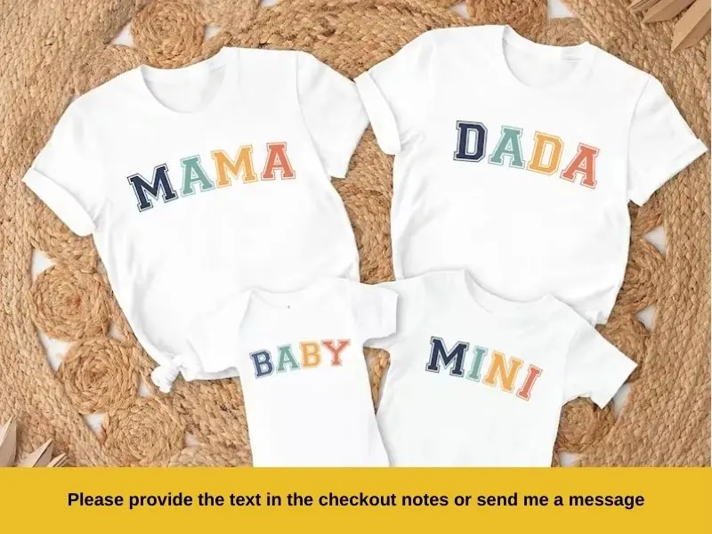 Matching Family Shirts, Family Matching Outfits, Mommy And Me, Family Tees, Family Clothing, Daddy And Me, Nana Shirt, Auntie Shirt