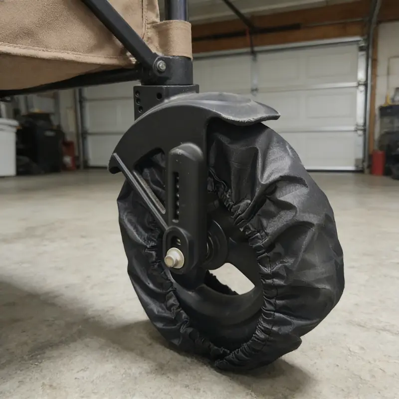 4pcs/16pcs  Outdoor Small Cart Wheel Protective Covers, Dustproof Foot Covers 2 Sizes Set