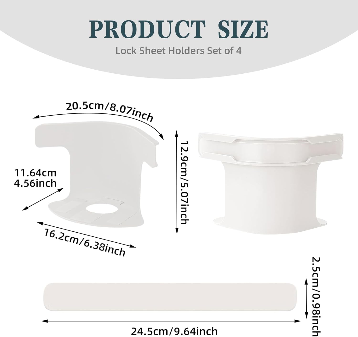 4-Pack Heavy Duty Bed Sheet Clips - Locking Sheet Holders for Mattress Corners, Anti-Slip Bedsheet Tighteners with Easy Installation 4-Pack Heavy Duty Bed Sheet Clips - Locking Sheet Holders for Mattress Corners, Anti-Slip Bedsheet Tighteners with Easy Installation