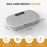 Merach Vibration Plate Exercise Machine with Lymphatic Drainage Feature Compact Design for Full Body Workout Max User Weight 400LBS Home Gym Equipment BackToSchool