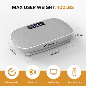 Merach Vibration Plate Exercise Machine with Lymphatic Drainage Feature Compact Design for Full Body Workout Max User Weight 400LBS Home Gym Equipment Summervibes