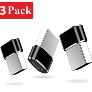 3 Pcs USB C 3.1 Female to USB 3.0 Type A Male Adapters, High-Speed Data Transfer Electronic Accessory with Port Compatibility for Mobile Smartphones, Cellphone Laptops