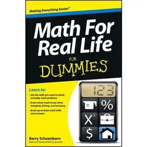USED-Math for Real Life for Dummies by Schoenborn, Barry (Paperback)